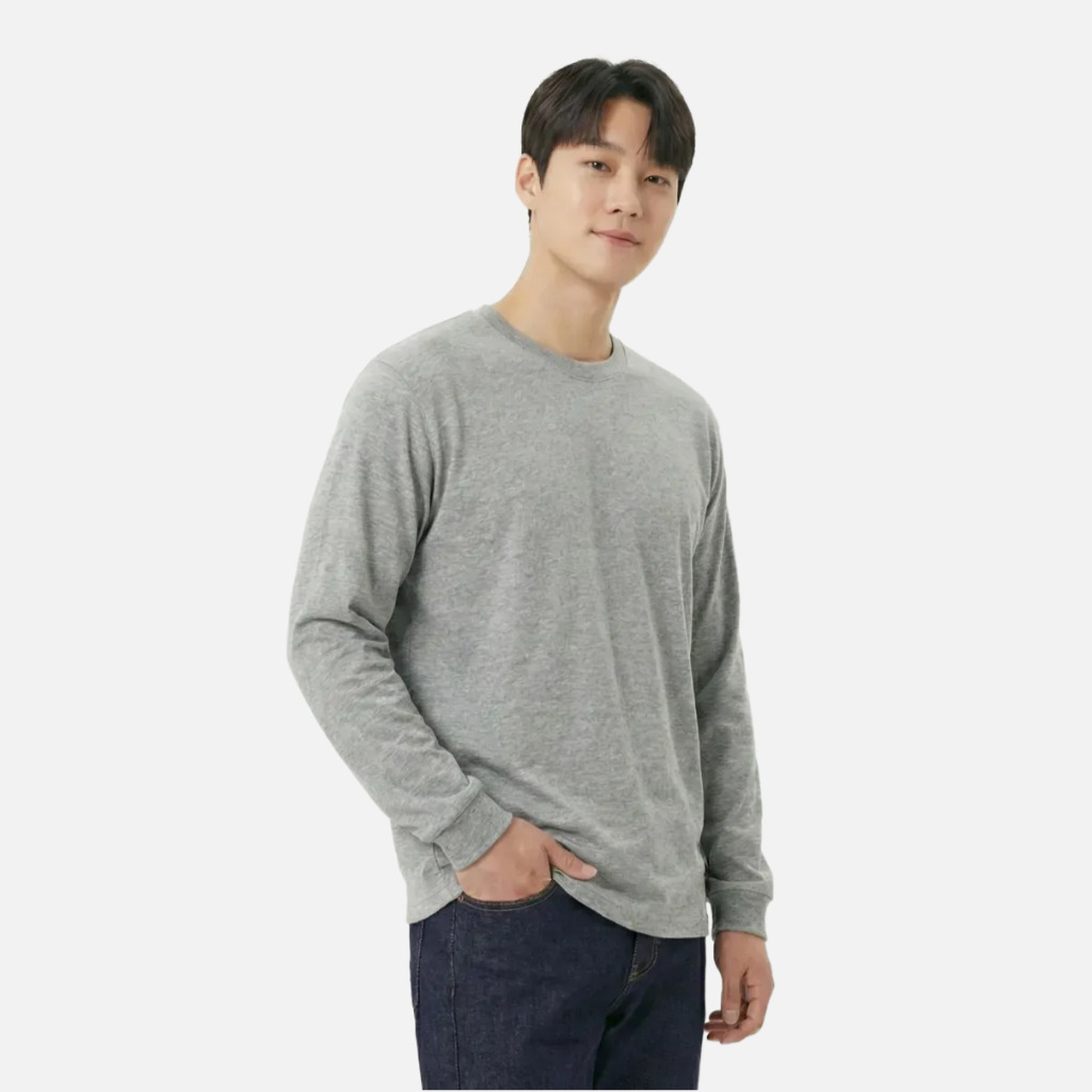 [긴팔 14수] 면 100% 헤비 커스텀 티셔츠 (시보리), 압도적인 두께감과 탄탄한 핏 (6가지 색상)
