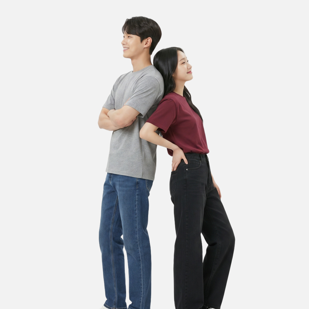 [반팔 14수] 면 100% 커스텀  티셔츠, 기분 좋은 착용감과 탄탄한 핏 (10가지 색상)