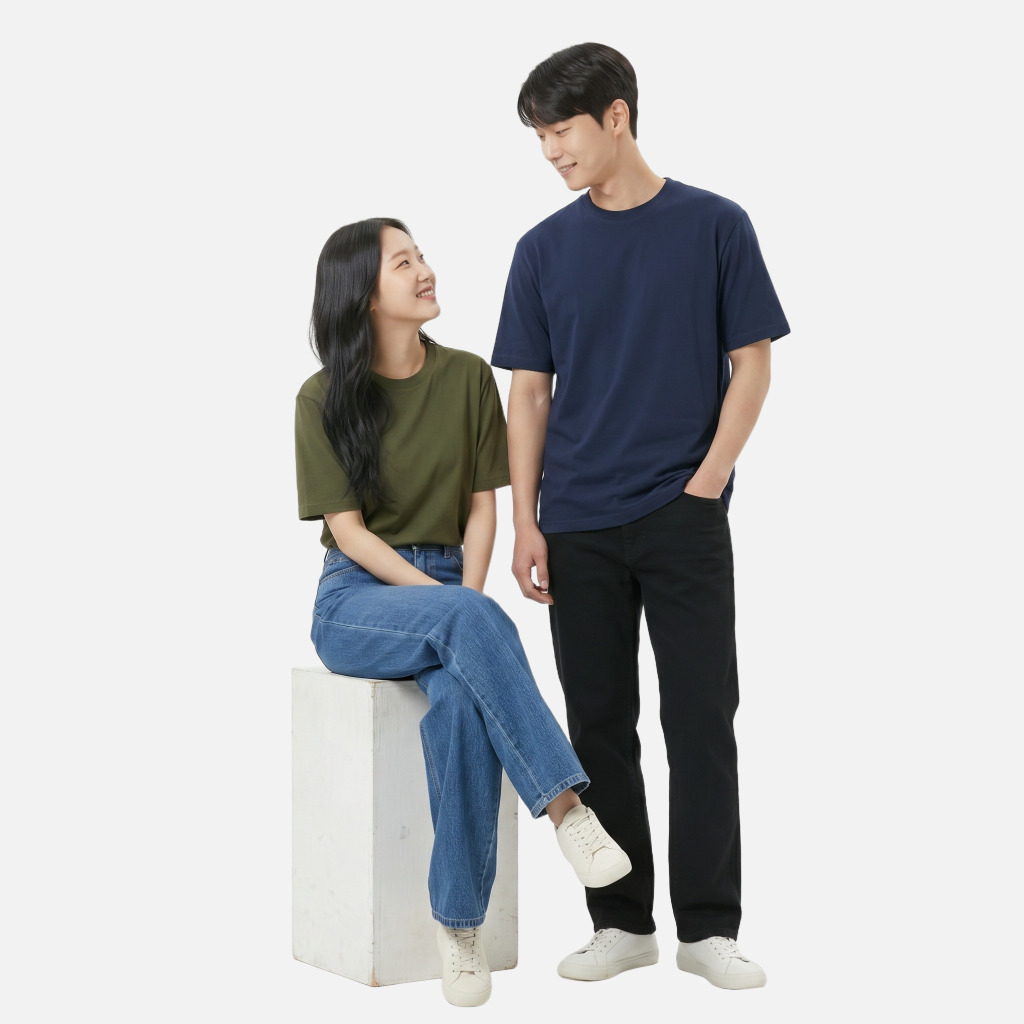 [반팔 기능성] 쿨론 커스텀 글리머 티셔츠, 압도적인 쾌적함 (32가지 색상)