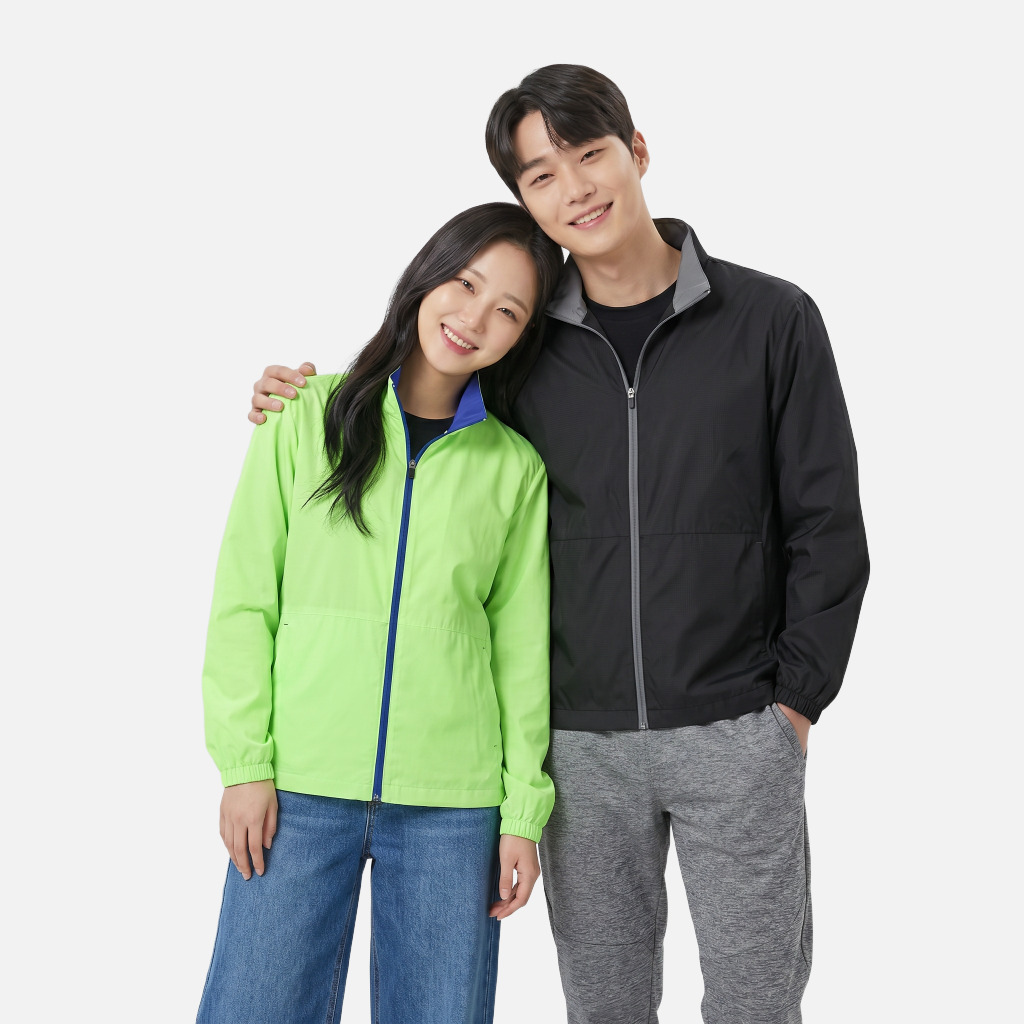 [바람막이] 아동, 성인 베이직 자켓, 사계절 내내 가볍고 실용적인 데일리 웨어 (5가지 색상)