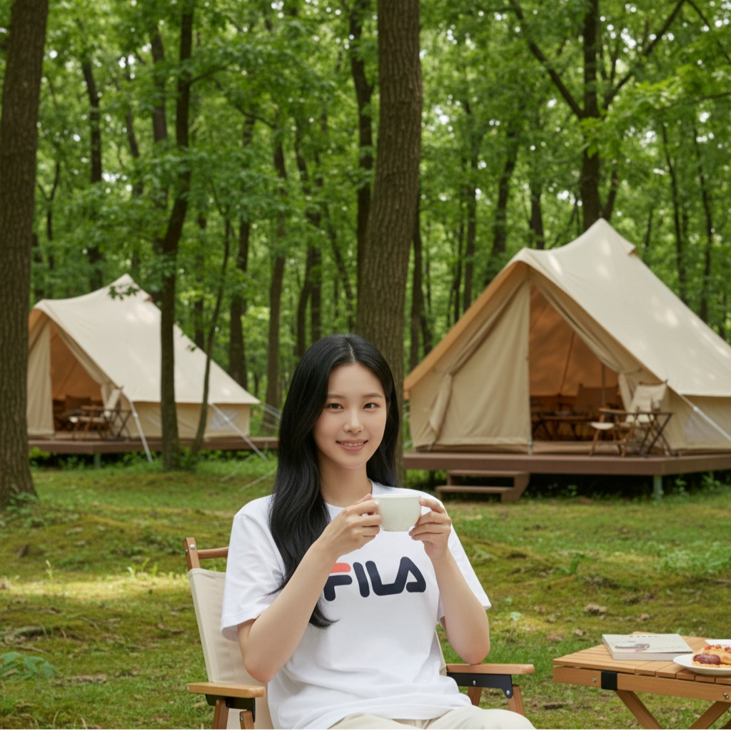 [기능성 반팔] 휠라 베이직 반팔 티셔츠 (화이트)