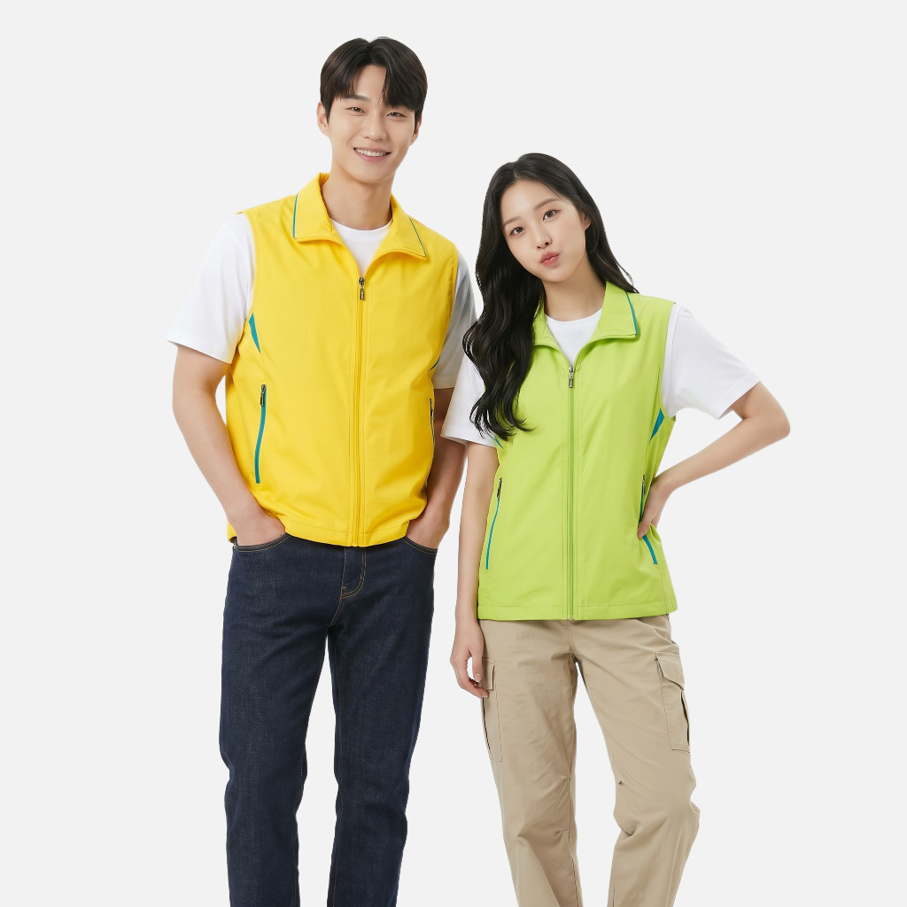 [카라 베스트] 이벤트 카라 조끼, 단정함과 실용성을 겸비한 프리미엄 단체복 (10가지 색상)